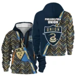 Outdoor Half-Zip Hoodie, Team Spirit Logo Design HVN1081