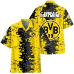 Mutige Gelbe Mannschaft Hawaiian Shirt, Tailgate Vibe Button Shirt HVN1082BD