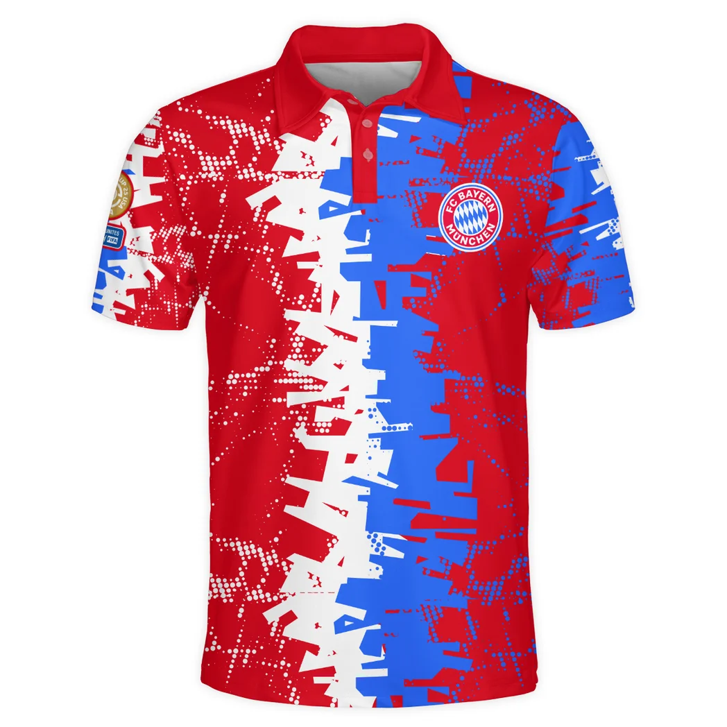 München Club Club Polo Shirt, Casual Sport Fan Polo HVN1082BM - Image 2