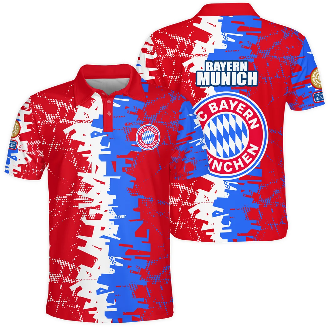 München Club Club Polo Shirt, Casual Sport Fan Polo HVN1082BM