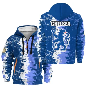 Everyday Hoodie Half Zipper, Athletic-Inspired Logo HVN1082