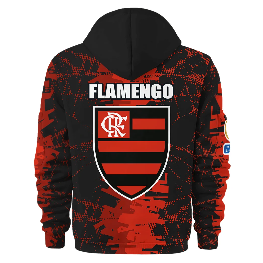 Outdoor Half-Zip Hoodie, Team Spirit Logo Design HVN1082 - Image 3