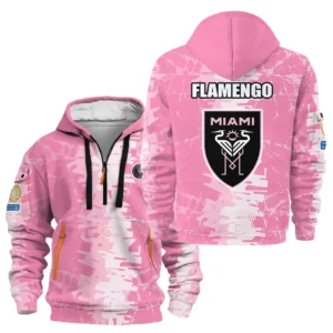 Lightweight Sports Hoodie Half Zipper, Unique Logo Print HVN1082