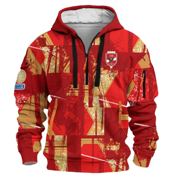 Urban Streetwear Hoodie, Half-Zip with Exclusive Logo HVN1083 - Image 2