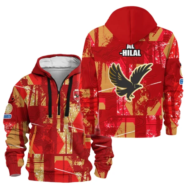 Urban Streetwear Hoodie, Half-Zip with Exclusive Logo HVN1083