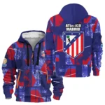 Outdoor Half-Zip Hoodie, Team Spirit Logo Design HVN1083