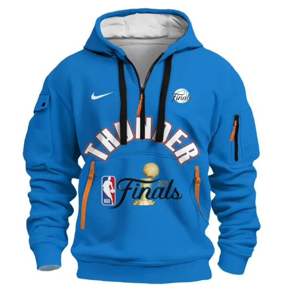 Casual Sports Hoodie Half Zipper, Modern Logo Detail Printing HVN1085 - Image 2