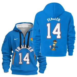 Outdoor Half-Zip Hoodie, Team Spirit Logo Design HVN1087