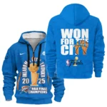 Athletic Half-Zip Hoodie, Team-Style Logo Print Hoodie Gift For Football Fans HVN1089