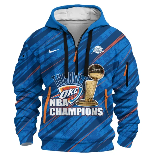 Casual Sports Hoodie Half Zipper, Modern Logo Detail Printing HVN1090 - Image 2