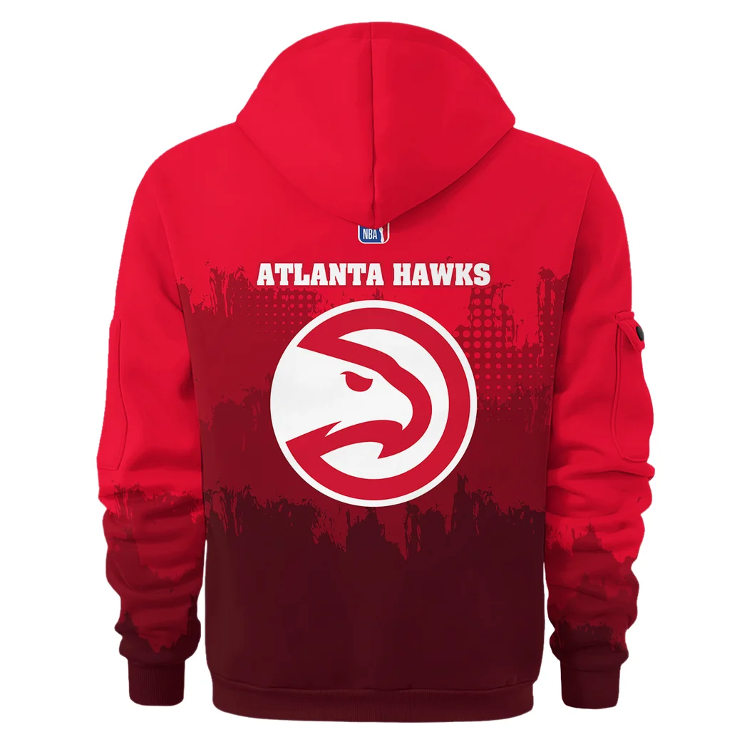 Outdoor Half-Zip Hoodie, Team Spirit Logo Design HVN1094 - Image 3