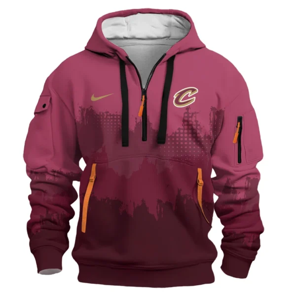 Fan Gift Hoodie Half Zipper, Sports-Inspired Logo Design HVN1094 - Image 2