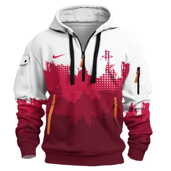 Outdoor Half-Zip Hoodie, Team Spirit Logo Design HVN1094 - Image 2