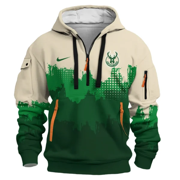 Fan Gift Hoodie Half Zipper, Sports-Inspired Logo Design HVN1094 - Image 2