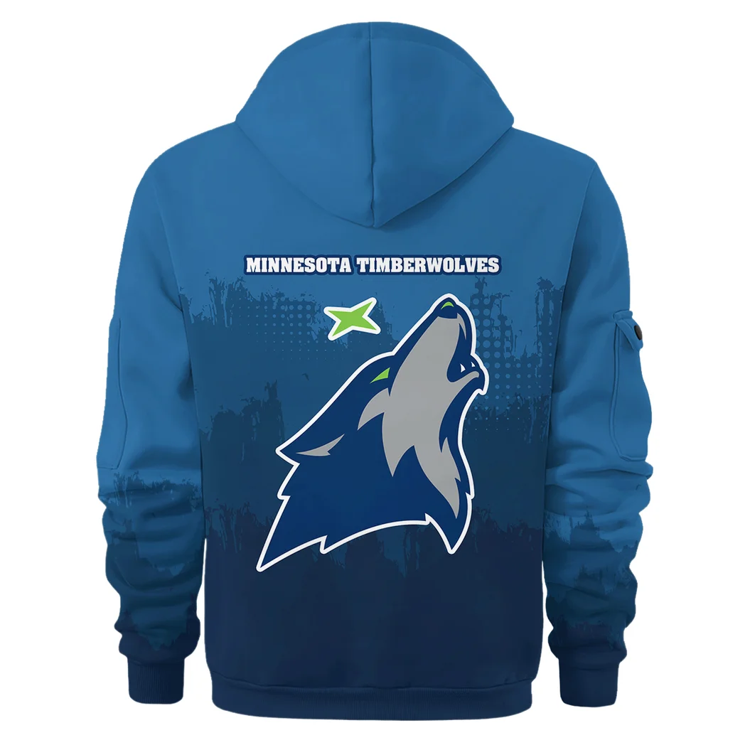 Urban Streetwear Hoodie, Half-Zip with Exclusive Logo HVN1094 - Image 3