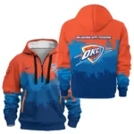 Outdoor Half-Zip Hoodie, Team Spirit Logo Design HVN1094