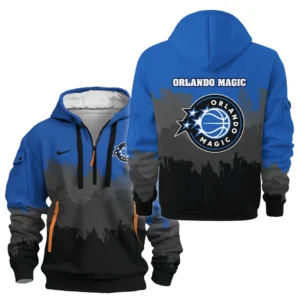 Lightweight Sports Hoodie Half Zipper, Unique Logo Print HVN1094