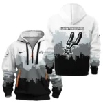 Athletic Half-Zip Hoodie, Team-Style Logo Print Hoodie Gift For Football Fans HVN1094