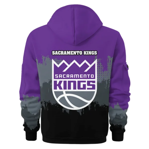 Casual Sports Hoodie Half Zipper, Modern Logo Detail Printing HVN1094 - Image 3