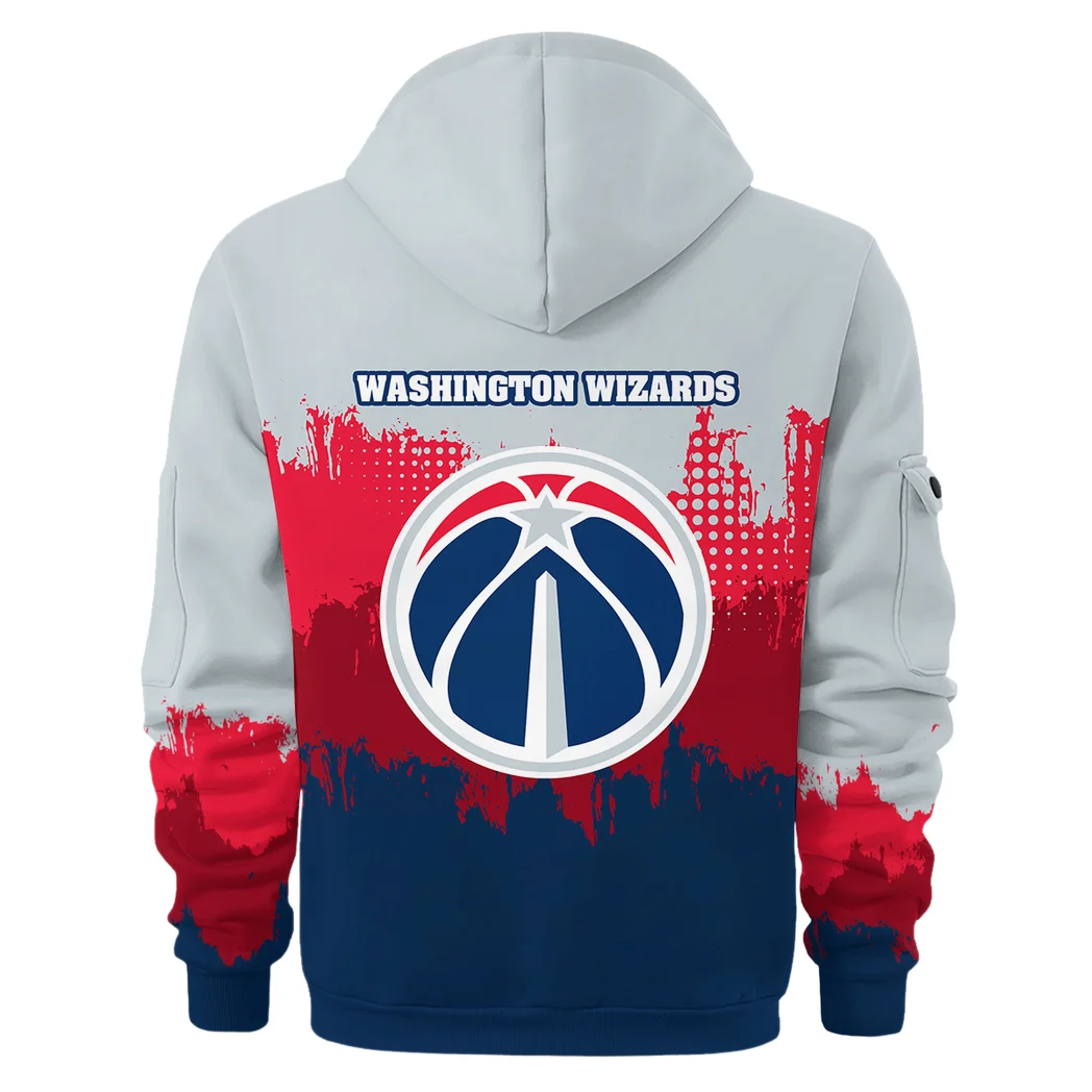 Everyday Hoodie Half Zipper, Athletic-Inspired Logo HVN1094 - Image 3