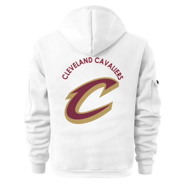 Everyday Hoodie Half Zipper, Athletic-Inspired Logo HVN1095 - Image 3