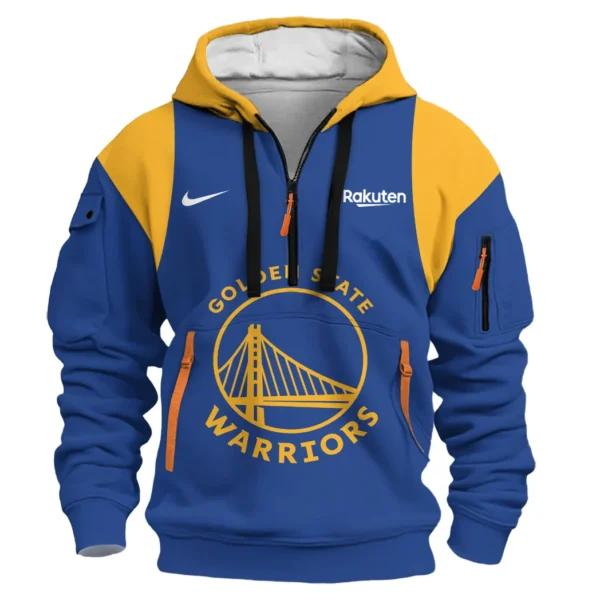 Lightweight Sports Hoodie Half Zipper, Unique Logo Print HVN1095 - Image 2