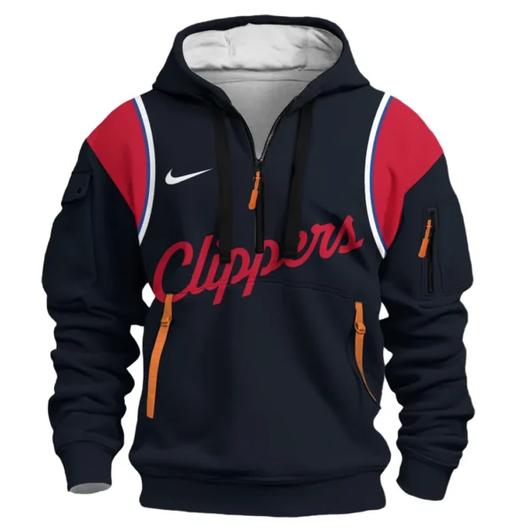 Training Hoodie Half Zipper, Fan-Friendly Logo Design HVN1095 - Image 2