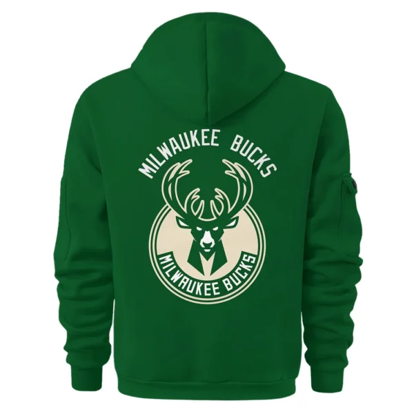 Athletic Half-Zip Hoodie, Team-Style Logo Print Hoodie Gift For Football Fans HVN1095 - Image 3