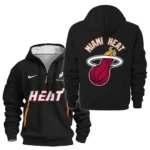 Casual Sports Hoodie Half Zipper, Modern Logo Detail Printing HVN1095