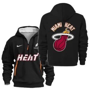 Casual Sports Hoodie Half Zipper, Modern Logo Detail Printing HVN1095