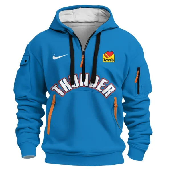 Urban Streetwear Hoodie, Half-Zip with Exclusive Logo HVN1095 - Image 2