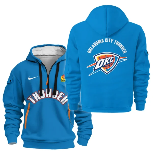Urban Streetwear Hoodie, Half-Zip with Exclusive Logo HVN1095