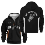 Everyday Hoodie Half Zipper, Athletic-Inspired Logo HVN1095