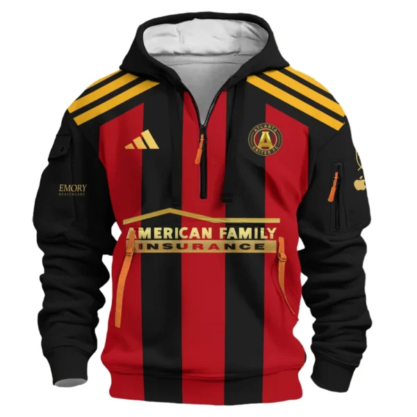 Outdoor Half-Zip Hoodie, Team Spirit Logo Design HVN1096 - Image 2