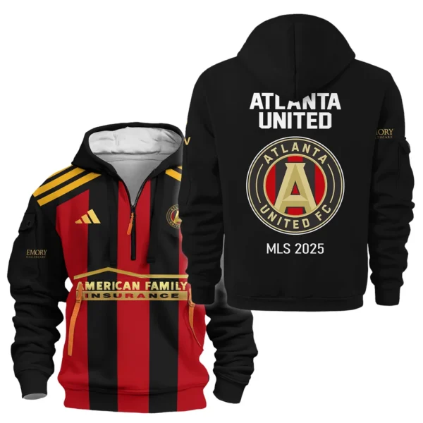 Outdoor Half-Zip Hoodie, Team Spirit Logo Design HVN1096