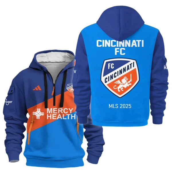 Fan Gift Hoodie Half Zipper, Sports-Inspired Logo Design HVN1096