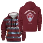 Casual Sports Hoodie Half Zipper, Modern Logo Detail Printing HVN1096