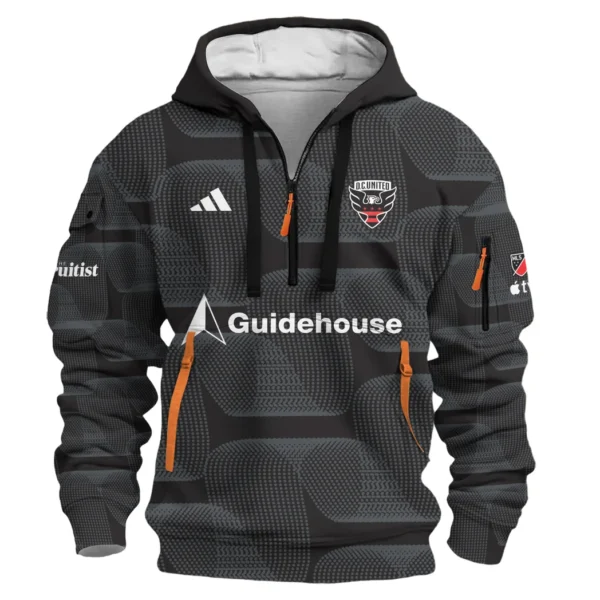 Urban Streetwear Hoodie, Half-Zip with Exclusive Logo HVN1096 - Image 2