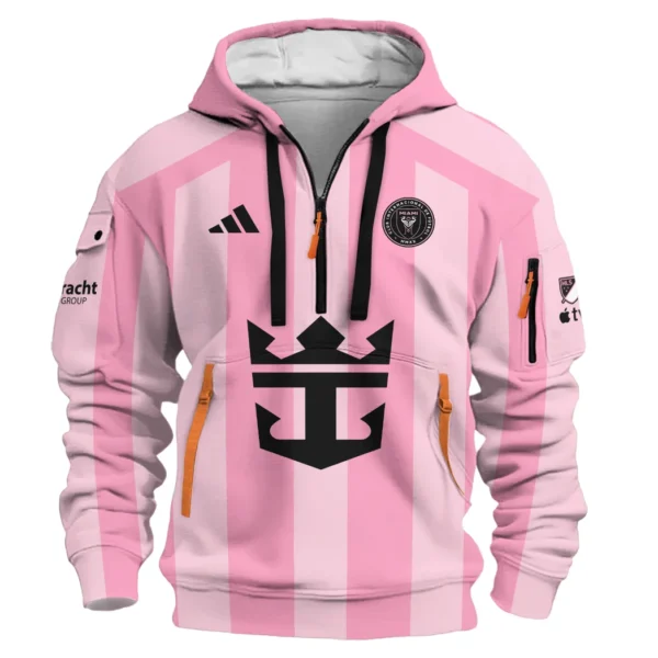 Outdoor Half-Zip Hoodie, Team Spirit Logo Design HVN1096 - Image 2