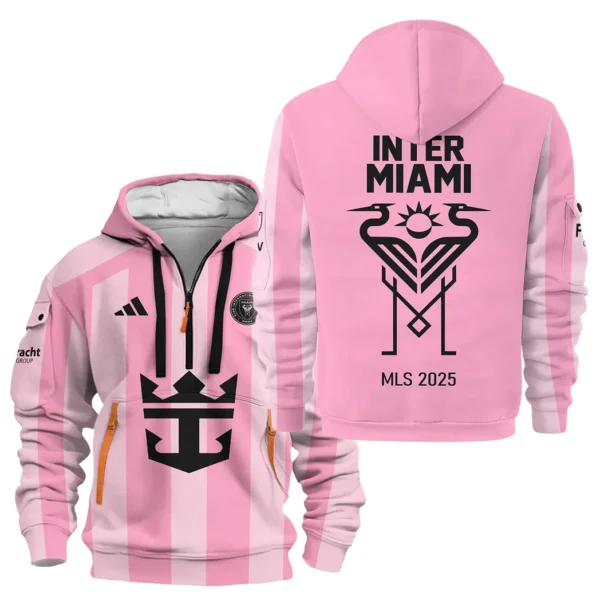 Outdoor Half-Zip Hoodie, Team Spirit Logo Design HVN1096