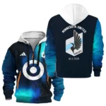 Fan Gift Hoodie Half Zipper, Sports-Inspired Logo Design HVN1096