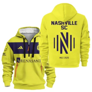 Casual Sports Hoodie Half Zipper, Modern Logo Detail Printing HVN1096