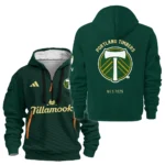 Outdoor Half-Zip Hoodie, Team Spirit Logo Design HVN1096