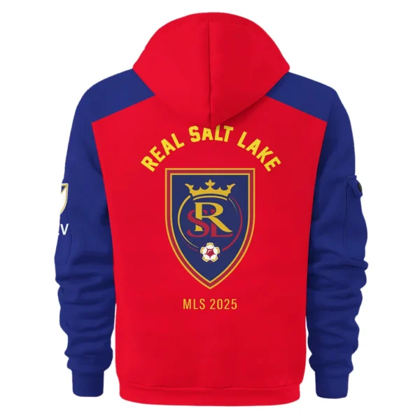 Street-Style Hoodie Half Zipper, Modern Sports Logo HVN1096 - Image 3
