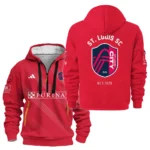 Casual Sports Hoodie Half Zipper, Modern Logo Detail Printing HVN1096