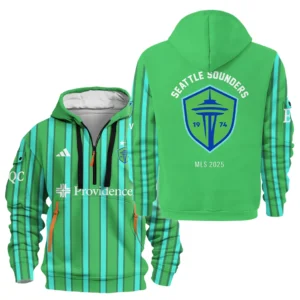 Urban Streetwear Hoodie, Half-Zip with Exclusive Logo HVN1096