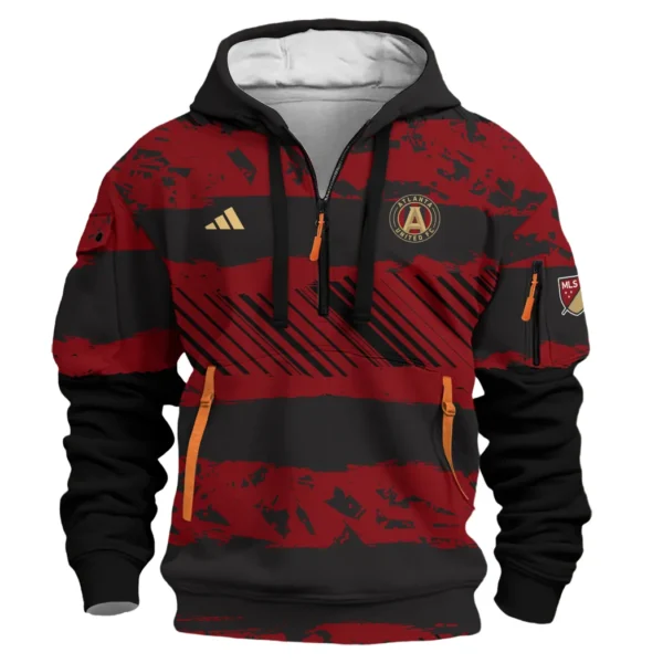 Outdoor Half-Zip Hoodie, Team Spirit Logo Design HVN1097 - Image 2