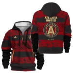 Outdoor Half-Zip Hoodie, Team Spirit Logo Design HVN1097