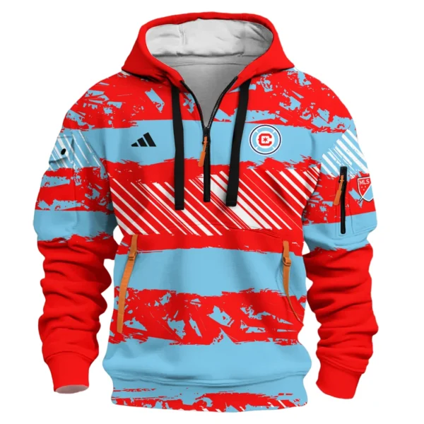 Training Hoodie Half Zipper, Fan-Friendly Logo Design HVN1097 - Image 2