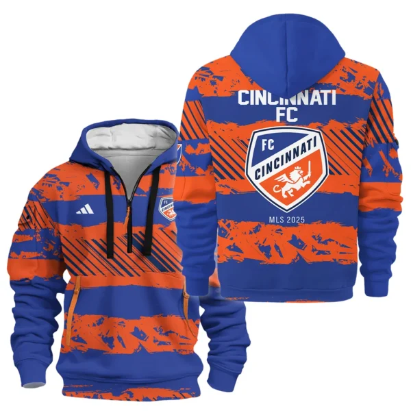 Fan Gift Hoodie Half Zipper, Sports-Inspired Logo Design HVN1097